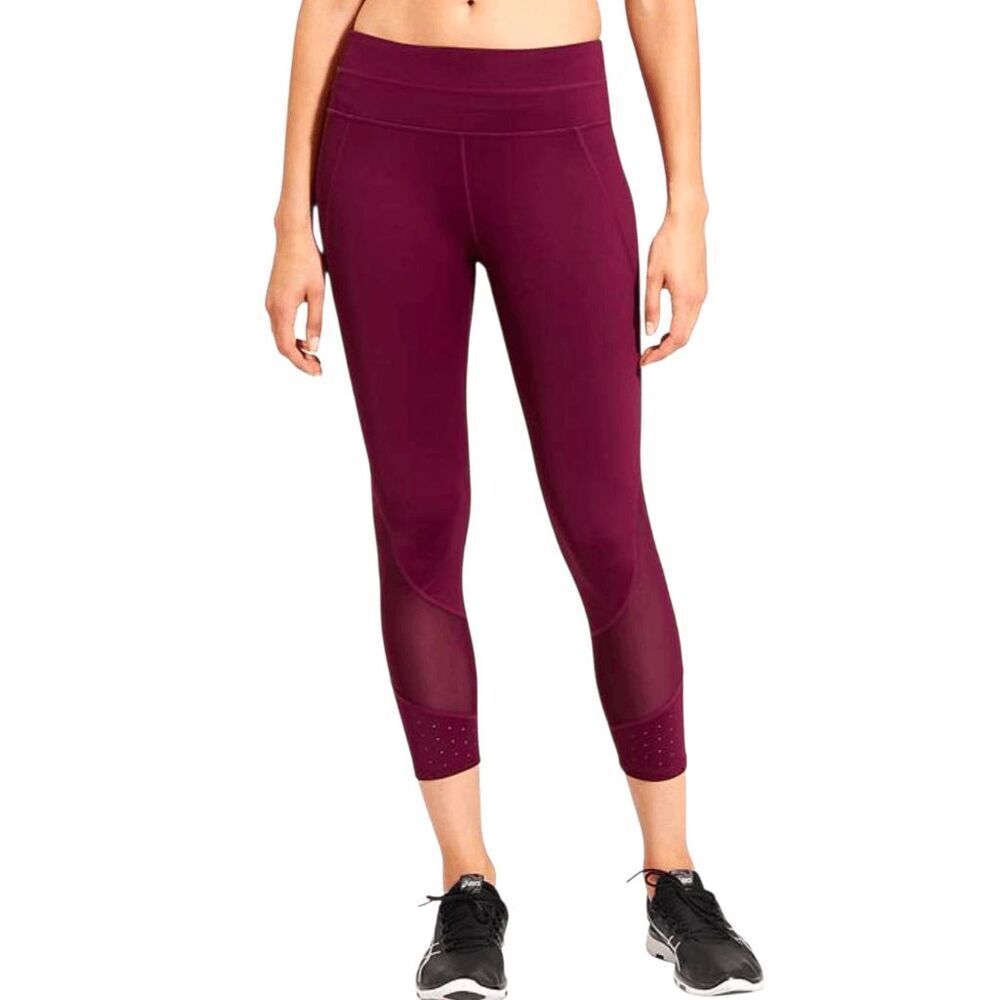 ATHLETA Laser Mesh Sonar Capri Size Small